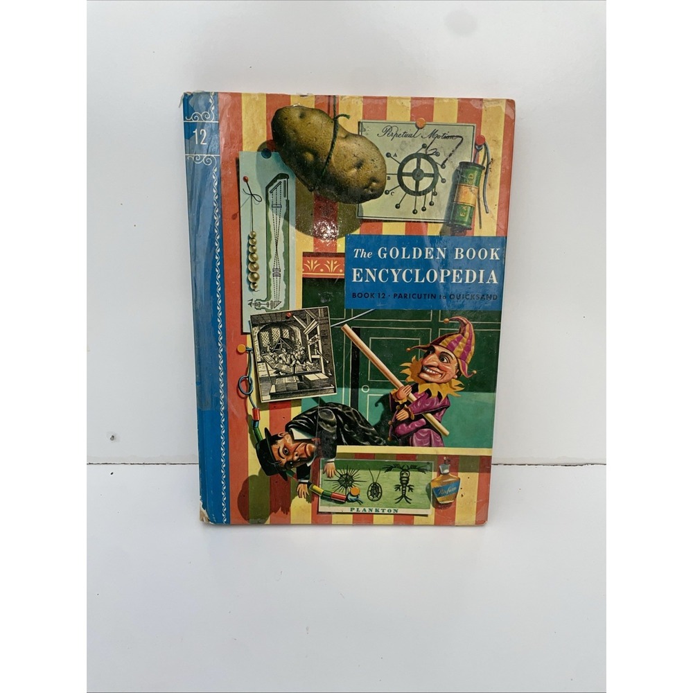 Vintage 1960 The Golden Book Encyclopedia Book 12 Paricutin To Quicksand Book